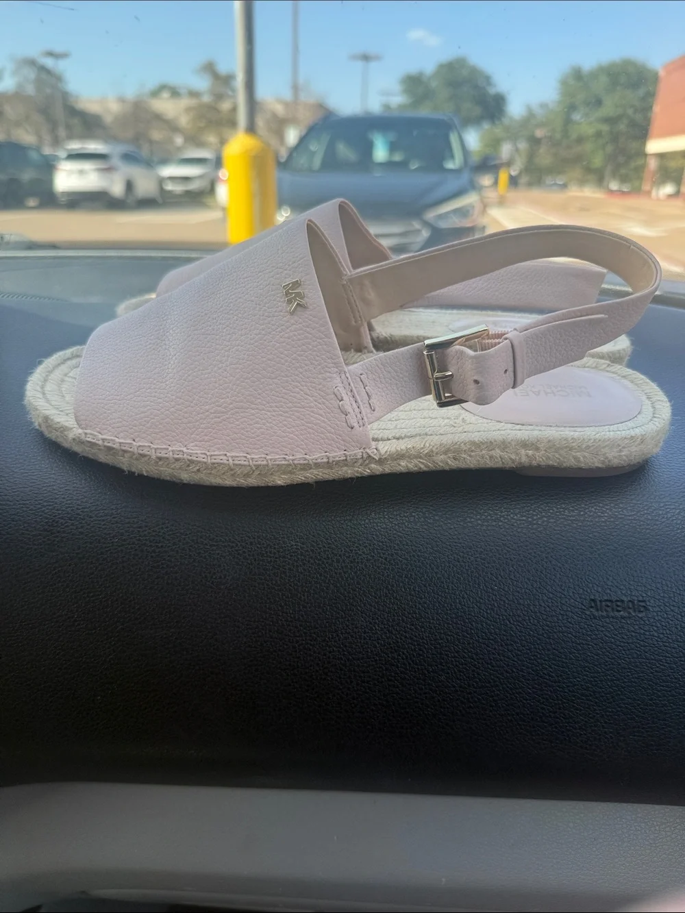Michael Kors Light Pink Slingback Espadrille